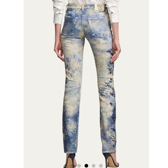 RALPH LAUREN COLLECTION RUNWAY 2024 EMBELLISHED STRAIGHT LEG JEANS SIZE US 28 - Picture 5 of 7